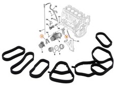 OIL COOLER GASKET KIT for CITROEN Berlingo C3 C4 Xsara 1.4HDi 1.6HDi