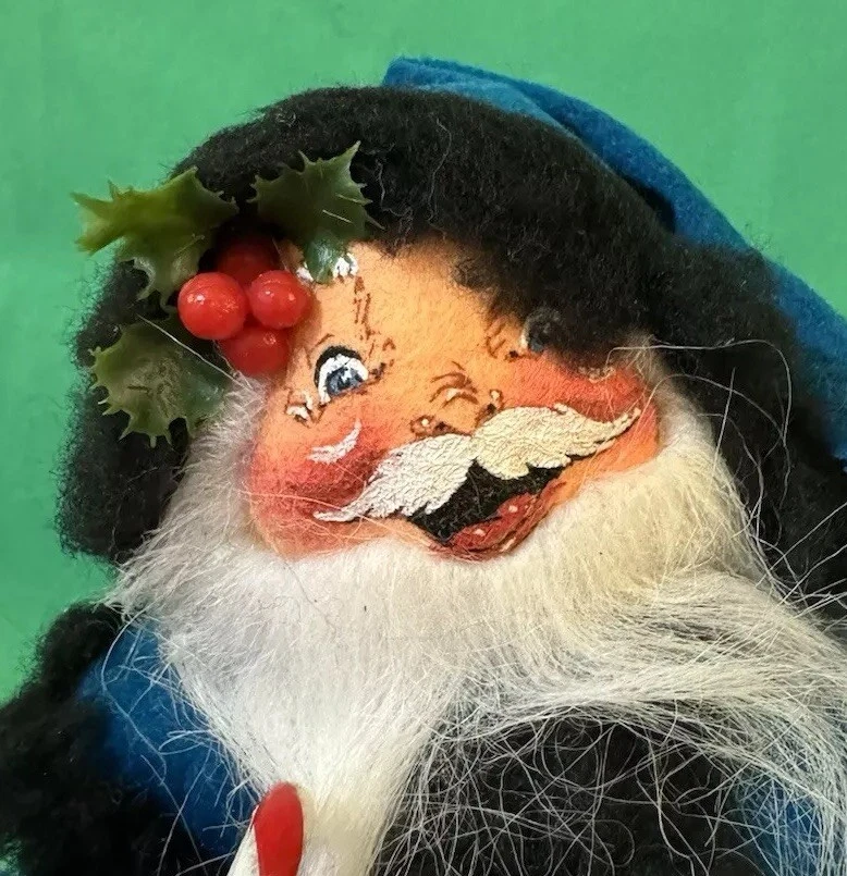 Muñeca Coleccionable Annalee 1997 10” “True Blue” Papá Noel Edición Coleccionista Foto 4 de 4