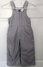 Gerry Grey Unisex Snow Ski Winter Bibs Adj. shoulder straps Toddler Size 3T EUC