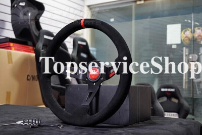 MOMO fullspeed 350mm 14' Suede Leather Deep Cone 90mm RacingSport