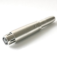 Audio-Adapter Xlr Kupplung > Klinke Buchse 6,3 Mm Metall Verbinder Klinkenbuchse