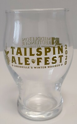 Tailspin Ale Fest Louisville, KY 4'' Beer Sample Glass
