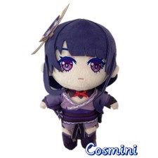 In Stock 20cm Genshin Impact Raiden Shogun Plush Doll Toy Plushie Gift Anime 8''