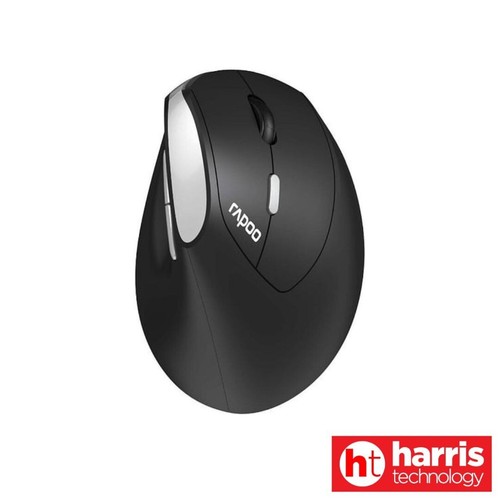 Rapoo EV250 Ergonomic Vertical Wireless Mouse 6 Buttons 800/1200/1600 DPI Black - Picture 11 of 24