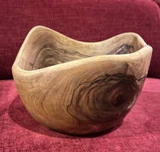 Große Schale Obstschale aus Olivenholz 20cm Durchmesser