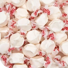 (Free Duty Tax) Salt Water Taffy Candy - 1 Pound Bag - Chewy Vanilla Candy -