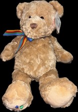 NWT RARE VINTAGE GUND BOSCOV'S BUDDY BEAR RAINBOW CHILD ABUSE AWARENESS US4