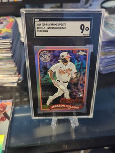 2024 Topps Chrome Update Jackson Holliday 1989 Topps Baseball #89CU-3 SGC 9