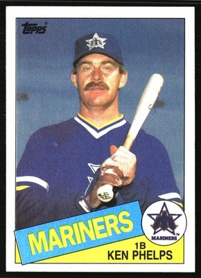 1985 Topps #582 Ken Phelps Seattle Mariners Free Shipping *L13*