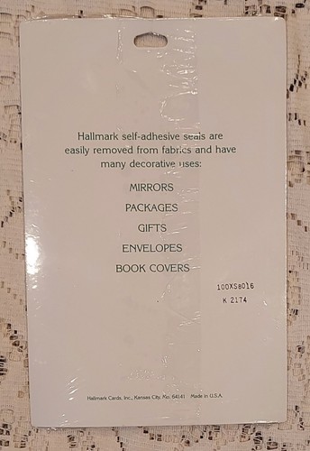 Adesivi vintage Hallmark regalo di Natale sigilli fatti in casa da 4 fogli sigillati 1981 - Foto 2 di 2