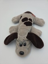 Vintage Pound Puppy 8" dog Gray with Brown Spots 80s nostalgia tlc