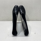 Nicole Miller New York Black Glossy Tall Rain Boots Women's Size 10 — photo 5