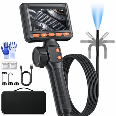 Articulating Borescope, Endoscope Camera with Light,