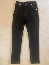 Lady K Loves Black High Waisted Womens Jeans - Size Medium