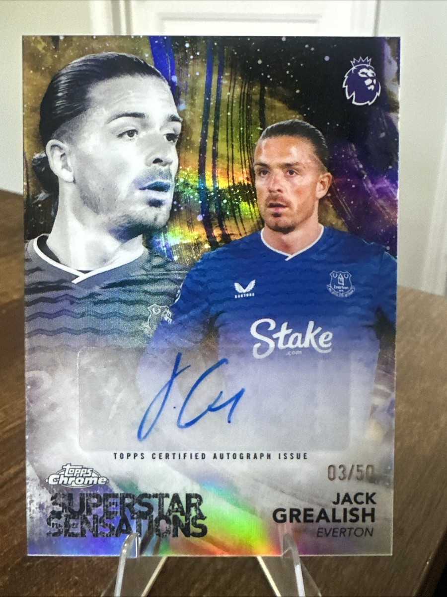 その他 Jack Grealish Museum Auto Relic Card /50 2026 Topps Chrome EPL JACK GREALISH GOLD AUTO SSP # /50 SUP-JG