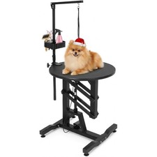 Hydraulic Pet Grooming Table for S/L Dogs Adjustable Height Dog Grooming Table
