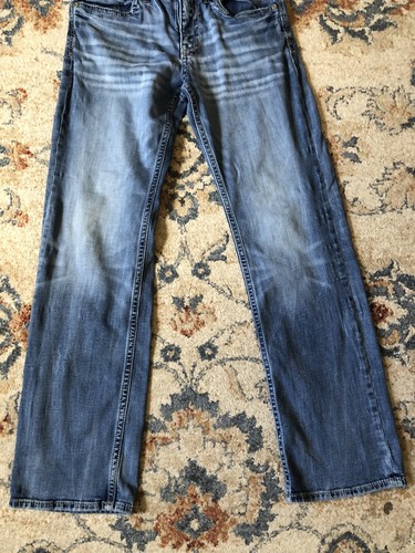 BKE Jake Jeans Mens 32x34 Blue Denim Straight Leg Medium Wash Coolmax Blend - Picture 4 of 13
