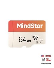 Micro SDXC 64GB Memory Card, 90MB/s Read Speed TF Card with Adapter, U1, 1pk