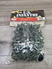 Tim Mee SEALED 51 pieces Army Men Toy Soldier plastic US Infantry figures vintag
