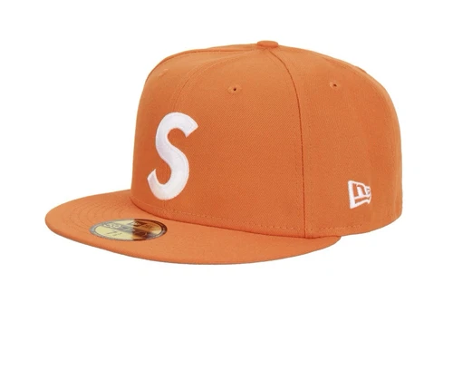 SUPREME SCREWBALL S LOGO NEW ERA ORANGE TAILLE 7 1/2 CHAPEAU FW24