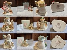 Cherished Teddies Snowbears Lot Of 3 Winter Christmas Snowman