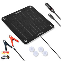 Solarpanel 12V 10W Auto BatterieladegeräT Erhaltungsladung Krok