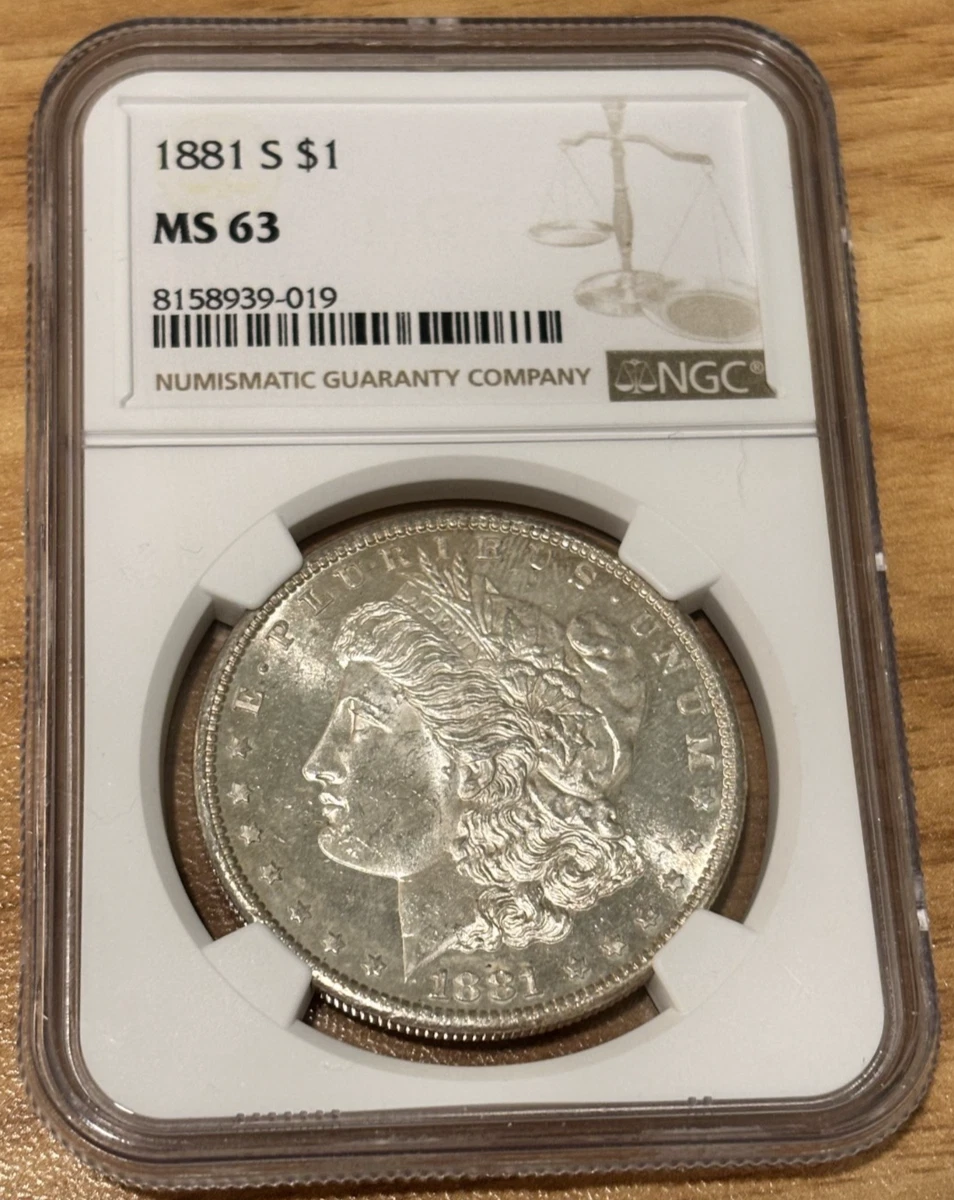 MS 63 Graded 1881 Year Morgan US Dollars (1878-1921) for sale | eBay