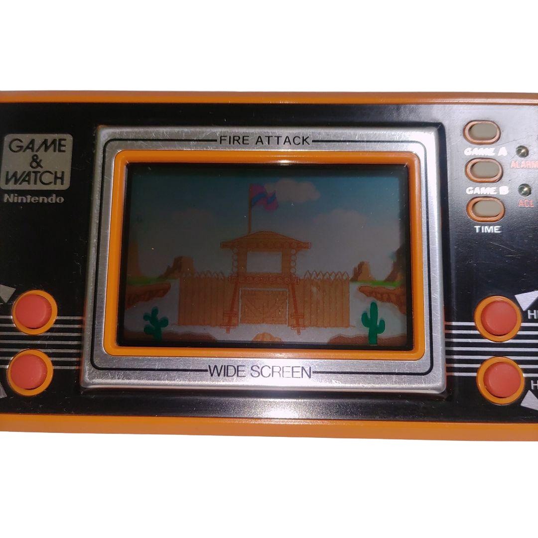 Nintendo Game & Watch Wide Screen Fire Attack Id-29 MIJ 1982