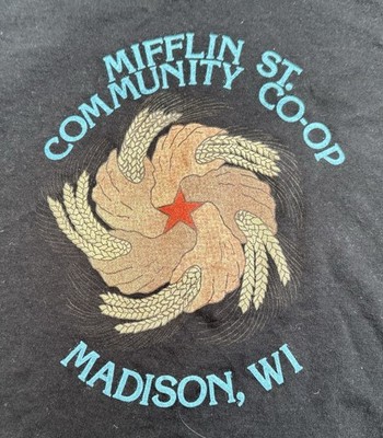 Miffin Street community Co-Op Madison, Wisconsin T-shirt - now closed in 2024