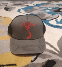 Vintage HOOK-UPS Vietnam Skateboard trucker Hat adjustable