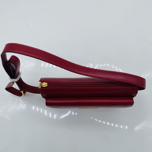 Christian Dior Shoulder Bag Purse CD Red Authentic - Picture 22 of 24