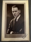 Antique 1923 Cabinet Portrait Photo Young Man Signed Worcester MA w Folder