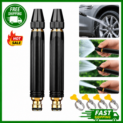 #ad Larnto High Pressure Hose Nozzle Water Gun for Car Wash Garden Pressure Booster $10.99