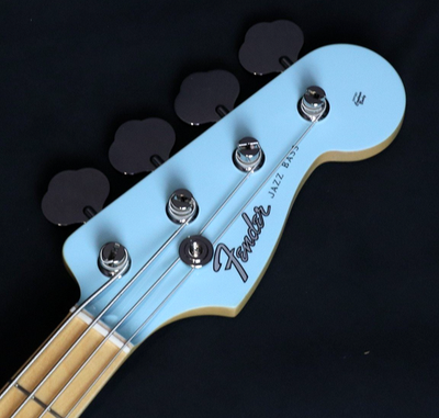Fender Made in Japan FSR Hybrid II Electric Jazz Bass Daphne Blue
