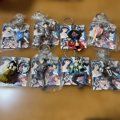 Banpresto Lupine III Figur Schlüsselanhänger 8 Stück Set Neu Authentisch Samm...