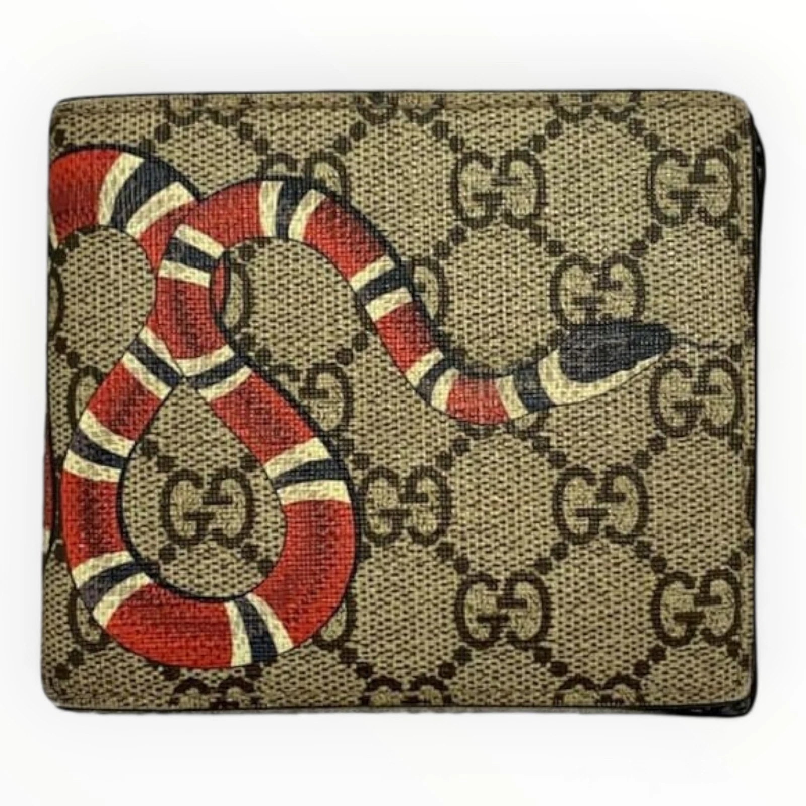Portefeuille homme GUCCI GG Supreme bi pli monogramme 6967