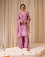 EXCLUSIVE DESIGNER KURTI, PLAZZO AND DUPATTA