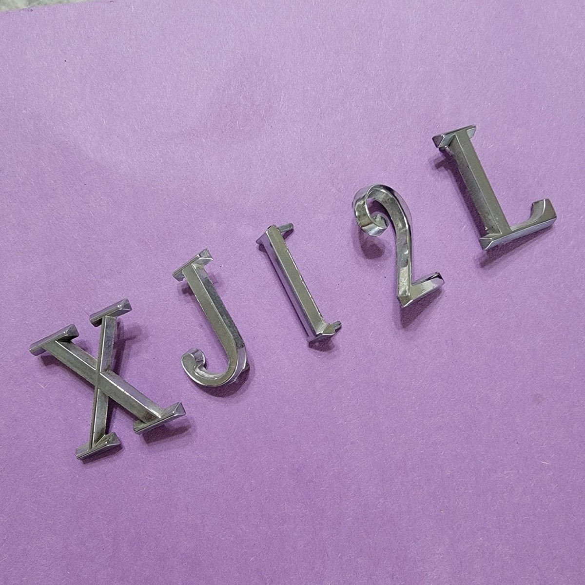 Bin26 Jaguar XJ 12L Trunk Emblem Set 1968 - 1973 Jaguar XJ Rear