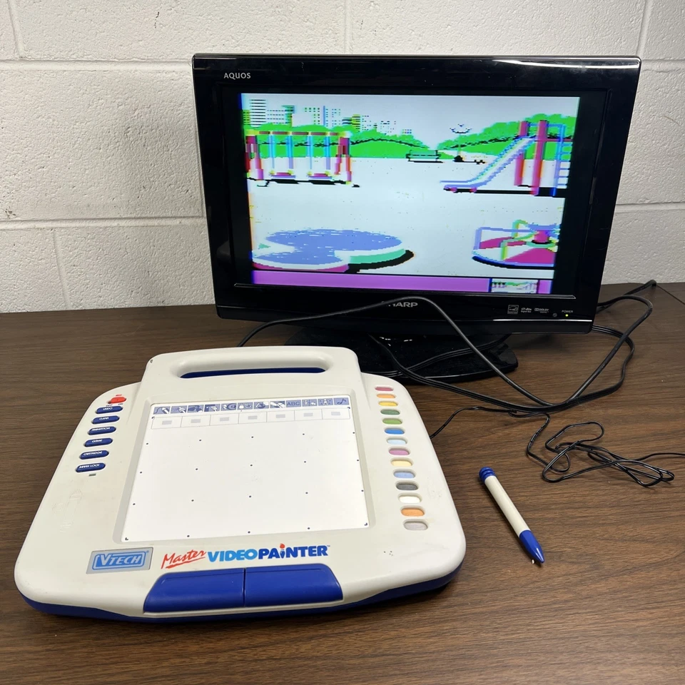 Vintage 1990’s VTech Master Video Painter TV Drawing Pad With Pen - Tested - Image 2 of 4