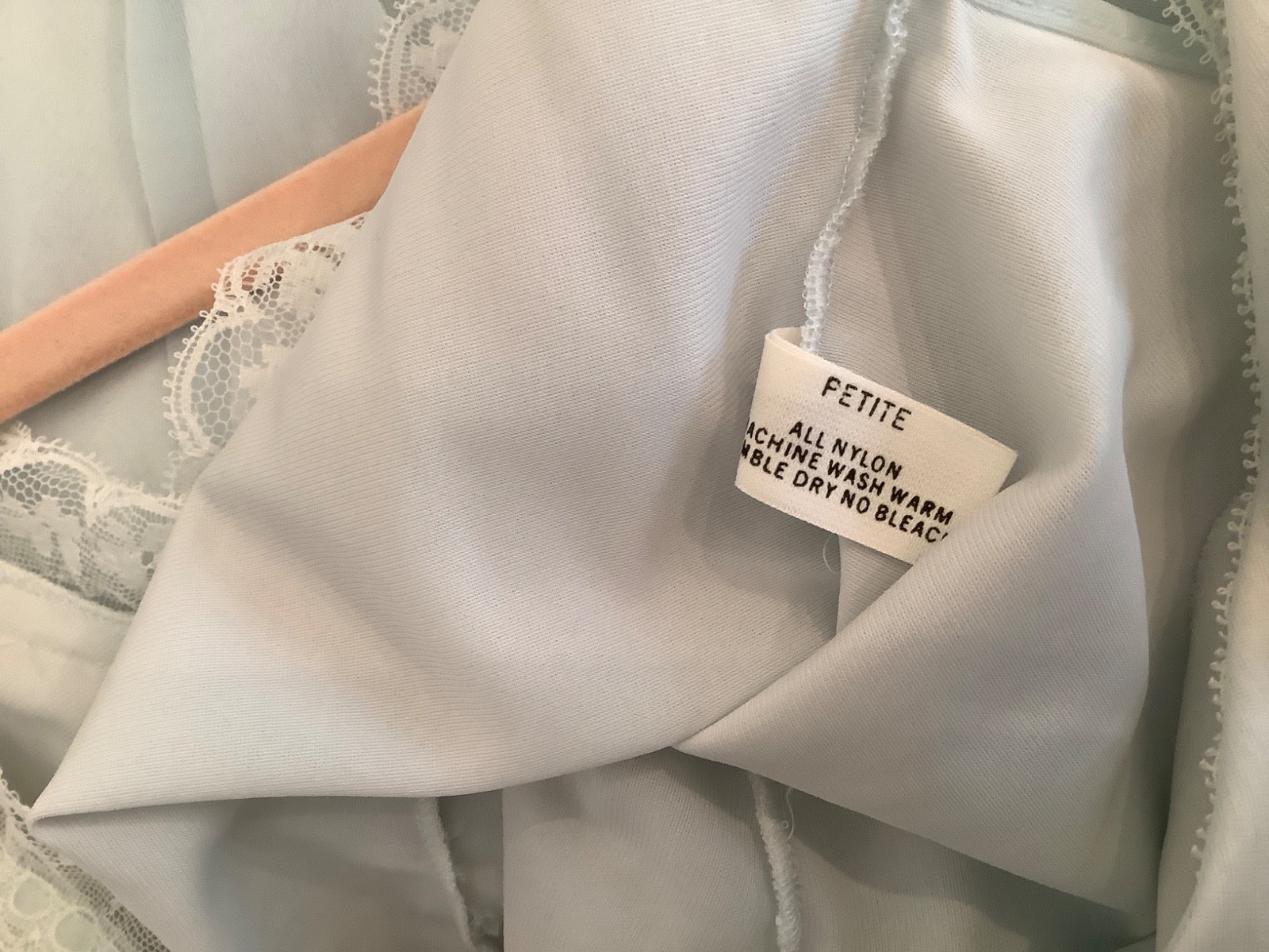 VTG ShadowLine Peignoir Set Petite Blue Long Gown & Robe Wedding Negligee