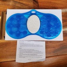 Shower Foot Scrubber Mat with Pumice Stone -Cleans, Smooths