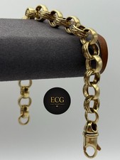 9ct Gold Belcher Bracelet 8.5 Inches 28.8 Grams Hallmarked 375 9ct Gold