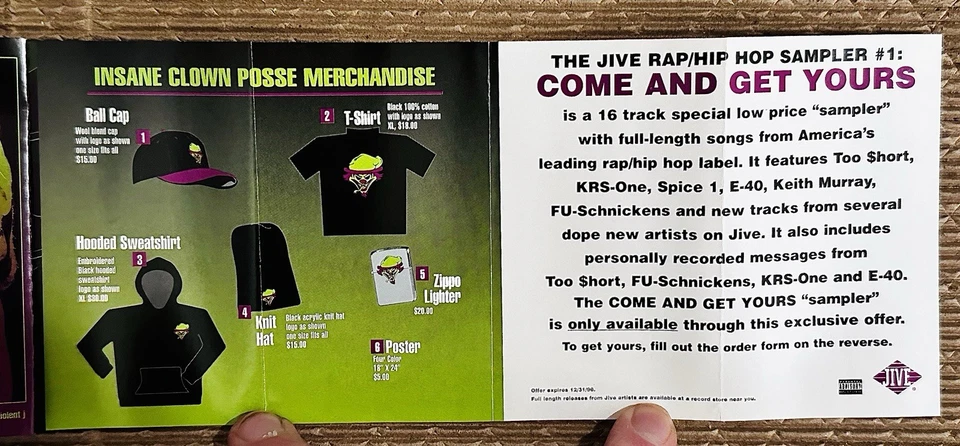 Insane Clown Posse Riddle Box (1995) Orange Tape w/ Complete J-Card | RARE | VG+ — 第 4/4 张图片