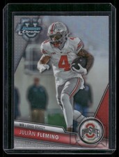 Julian Fleming 2023 Bowman University Chrome Refractor Ohio State Buckeyes #109
