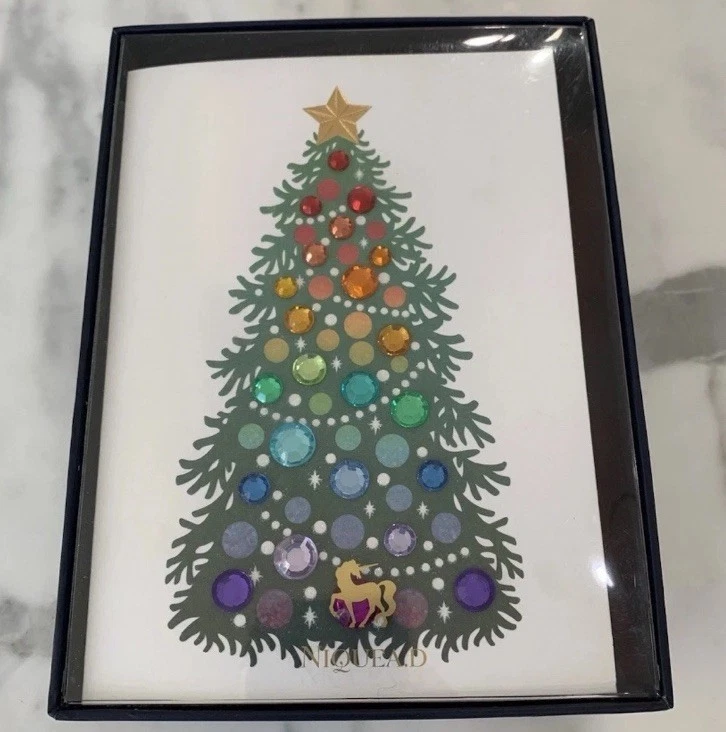 NIQUEA.D Handmade Christmas Cards 8 Cards, 8 Envelopes & Gold Seals - Image 2 of 4