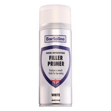 Bartoline Filler Primer Quick Drying Plastic Metal Wood Adhesion White 400mL