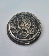 Antique Silvertone Art Nouveau Pocket Coin Pu...