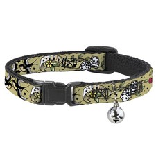 Cat Collar Breakaway with Bell Lucky Tan NARROW Fits 8.5-12"
