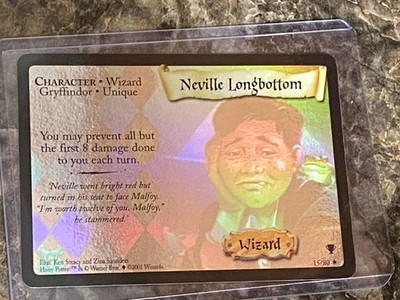 Harry Potter TCG WOTC Neville Longbottom Holo Foil 15/80 Nm