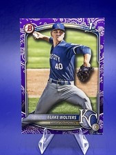 2025 Bowman Prospects Blake Wolters Purple Pattern #BP-76 Bandana Royals /199